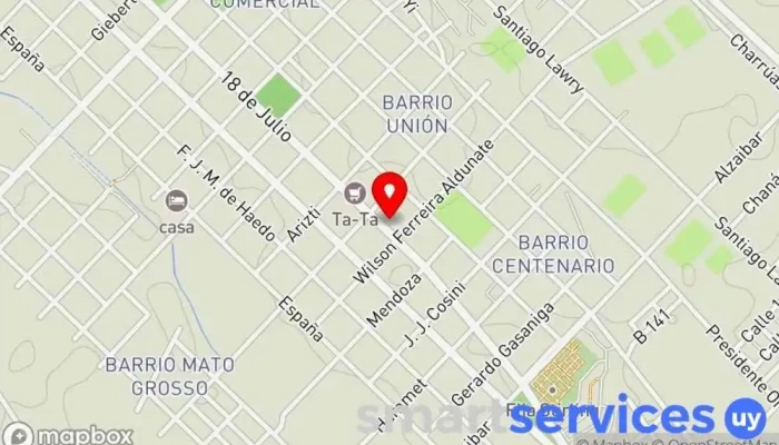 mapa de GRUPO AGENCIA - DAC ANCAP ROSTAN Servicio de logística en Fray Bentos