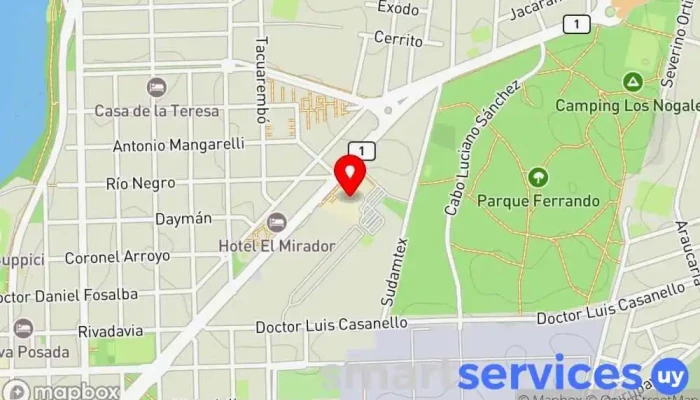 mapa de GRUPO AGENCIA - DAC COLONIA SHOPPING Servicio de logística en Col. del Sacramento
