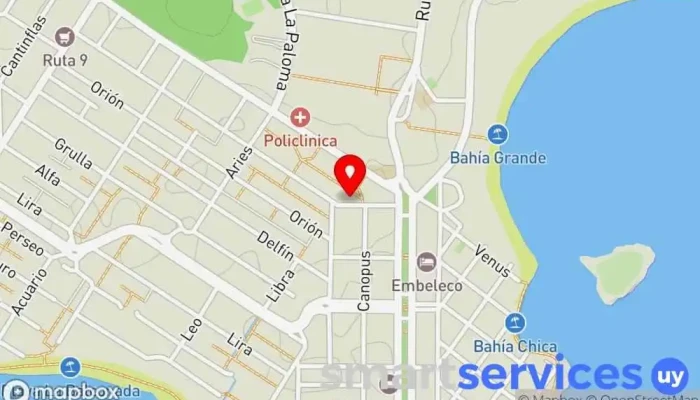 mapa de GRUPO AGENCIA - DAC LA PALOMA Servicio de logística en La Paloma