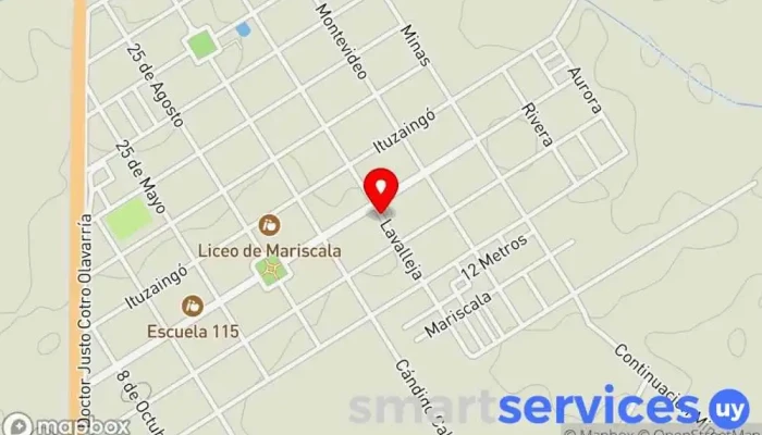 mapa de GRUPO AGENCIA - DAC MARISCALA Servicio de logística en Mariscala