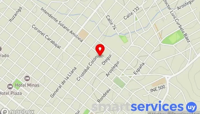 mapa de GRUPO AGENCIA - DAC MINAS Servicio de logística, Empresa de transporte por camión en Minas