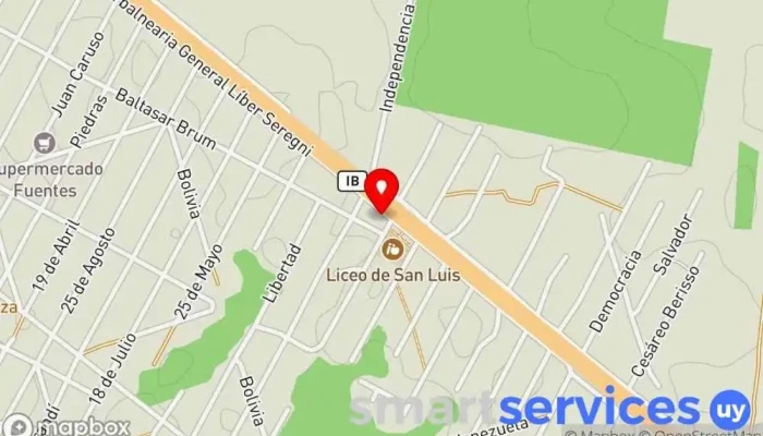 mapa de GRUPO AGENCIA - DAC SAN LUIS Servicio de logística en San Luis