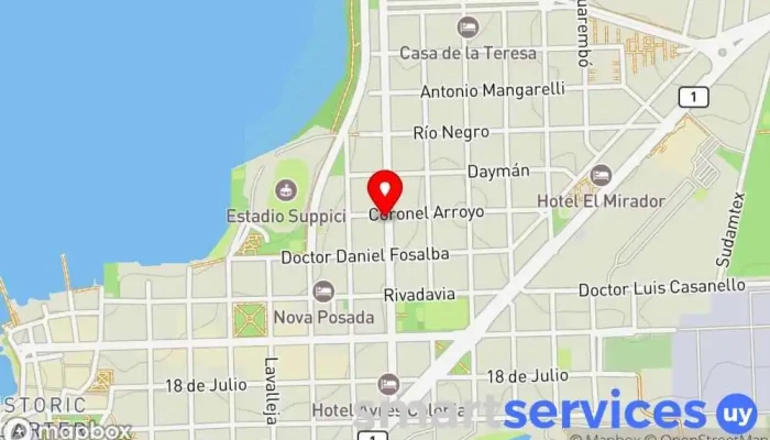 mapa de Grupo Gardiol Colonia Agencia inmobiliaria en Col. del Sacramento