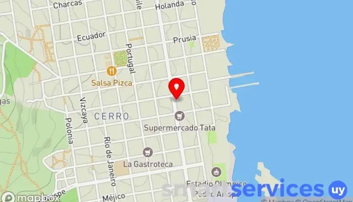 mapa de Herrería Artesanal V Herrero en Montevideo