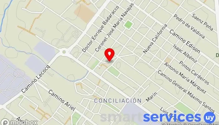 mapa de Herrería Montevideo Servicios de empresa a empresa, Servicio de impermeabilización en Montevideo