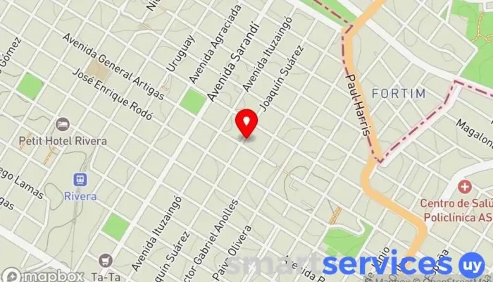 mapa de IDEA Digital Marketing Agencia de marketing en Rivera