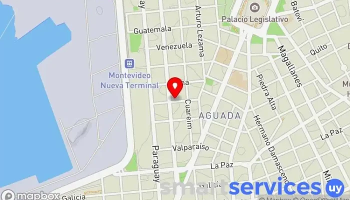 mapa de Industria Gráfica Casabo S.A. Imprenta, Oficina en Montevideo