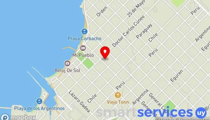 mapa de Inmobiliaria Mallorca Agencia inmobiliaria en Nueva Palmira