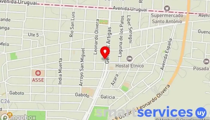 mapa de Inmobiliaria Marzano Agentes inmobiliarios en Chuy