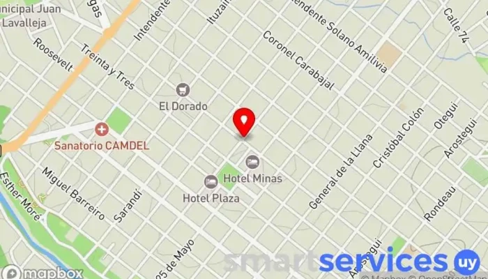 mapa de Inmobiliaria Rezk Agencia inmobiliaria en Minas