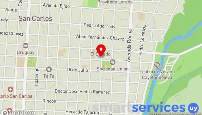 mapa de Inmobiliaria San Carlos Agencia inmobiliaria en San Carlos