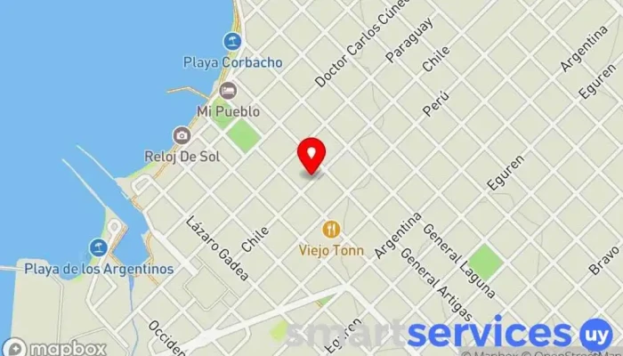 mapa de Intertur Agencia de viajes en Nueva Palmira
