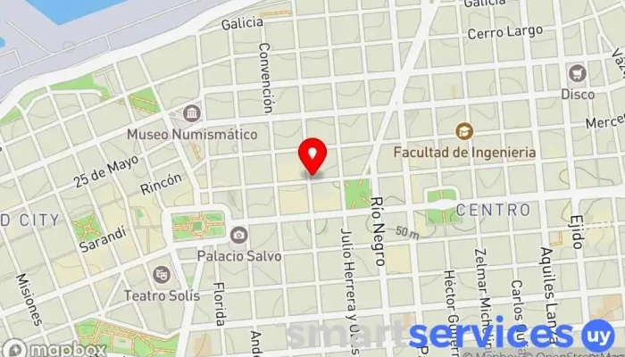 mapa de JPSANTOS Agencia de viajes en Montevideo