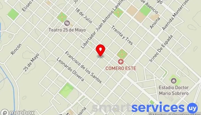 mapa de Julio automóviles Concesionario de automóviles en Rocha
