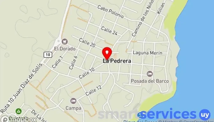 mapa de La Pedrera  en La Pedrera