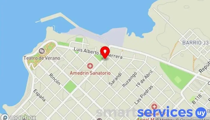 mapa de La Posada del Frayle Bentos Hotel en Fray Bentos