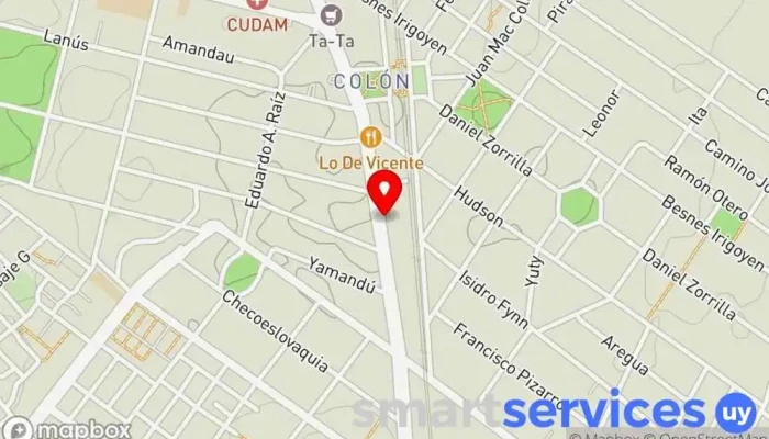 mapa de La Tentación Colón Tienda de artículos para el hogar en Montevideo