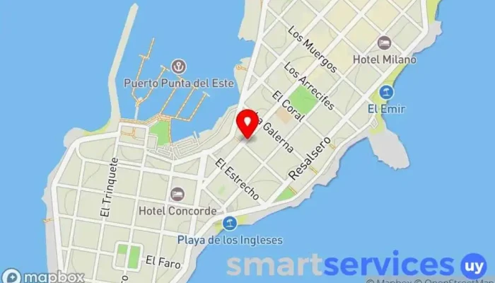 mapa de Latitud Punta - Asesores Inmobiliarios Agencia inmobiliaria en Punta del Este