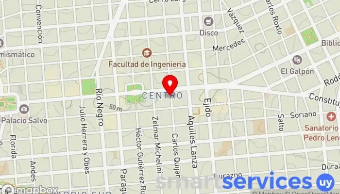 mapa de LB Tour Agencia de viajes en Montevideo