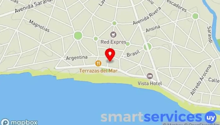 mapa de Liga de Fomento de La Floresta Asociación sociocultural, Oficinas de empresa en La Floresta