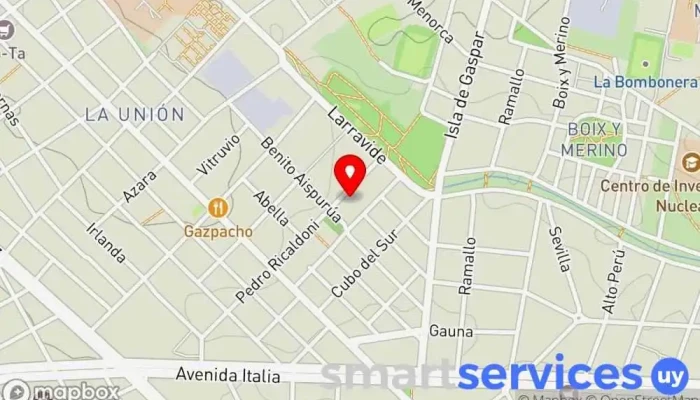 mapa de Limpiasur Servicios de limpieza, Servicio de limpieza, Servicio de conserjería en Montevideo