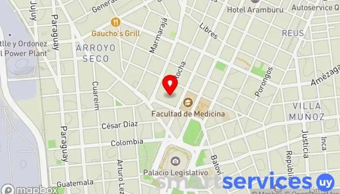 mapa de Loop  en Montevideo