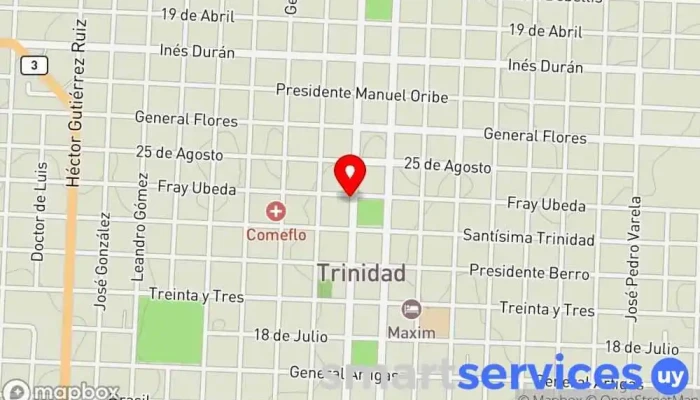 mapa de Lucia Desalvo Propiedades - Inmobiliaria en Flores Agencia inmobiliaria en Trinidad