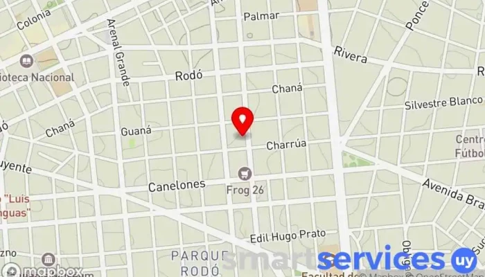 mapa de Lumen Casting Comercio en Montevideo