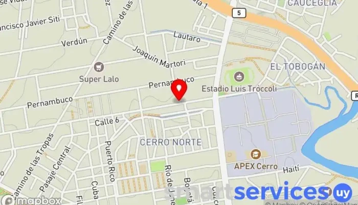 mapa de MaJess Aire&Luz Servicio de reparación de aire acondicionado, Servicio de instalación eléctrica en Montevideo