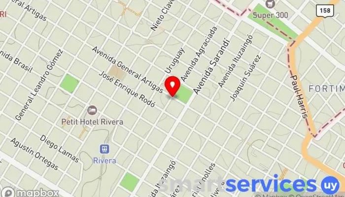 mapa de MAPFRE Rivera Compañía de seguros en Rivera