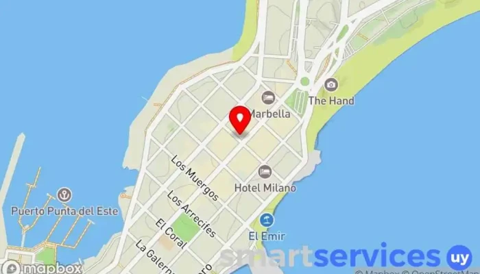 mapa de Mar y Tierra Propiedades Agencia inmobiliaria en Punta del Este