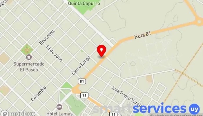 mapa de Margarita y Hugo Comercio en Santa Lucía