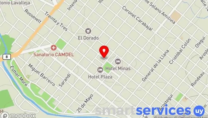 mapa de Marta Barrabino Seguros Compañía de seguros en Minas