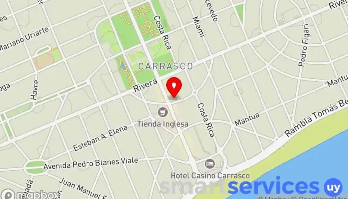 mapa de Meller - Óptica Carrasco Tienda de gafas de sol en Montevideo