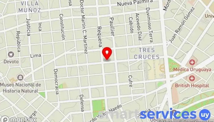 mapa de Mercado Eléctrico Tienda de electricidad en Montevideo
