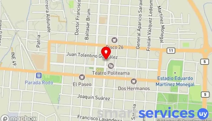 mapa de Merida Seguros Compañía de seguros en Canelones