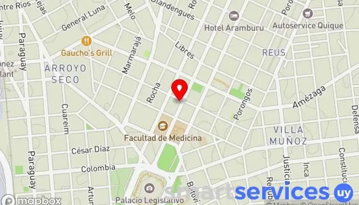 mapa de MGI S.A. Tienda de materiales para la construcción en Montevideo