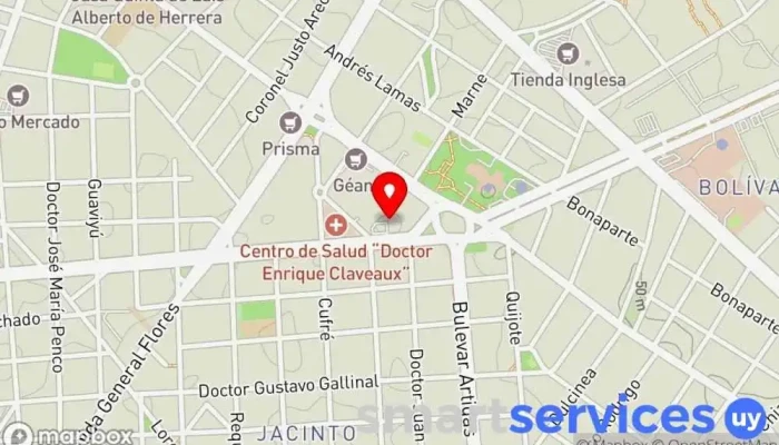 mapa de Mi Agencia de Comunicación Agencia de publicidad en Montevideo