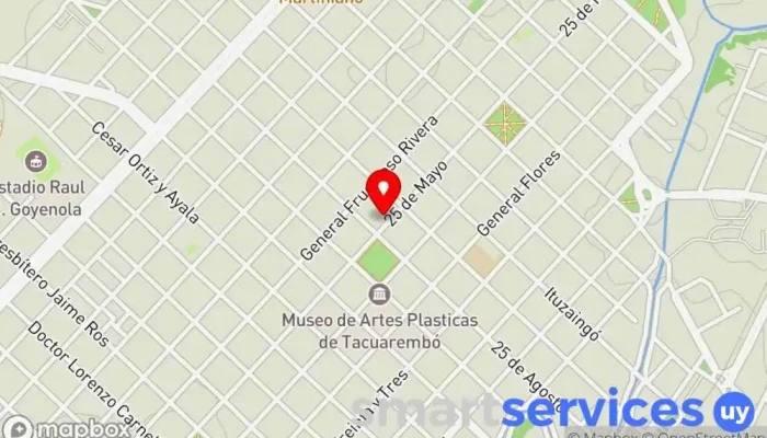mapa de Mióptica by Tacuarembó Centro comercial, Óptica en Tacuarembó