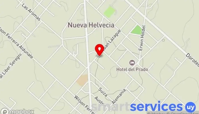mapa de MONTES DE OCA INTERNATIONAL BUSINESS Agencia inmobiliaria en Nueva Helvecia