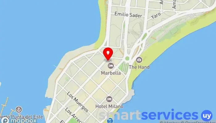 mapa de Multicar Punta del Este Agencia de alquiler de coches en Punta del Este