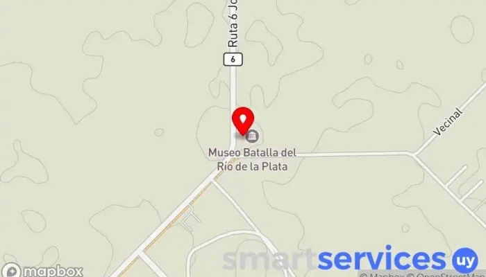 mapa de Museo Batalla del Río de la Plata (Cuartel Paso del Rey) Museo en Sarandí del Yí