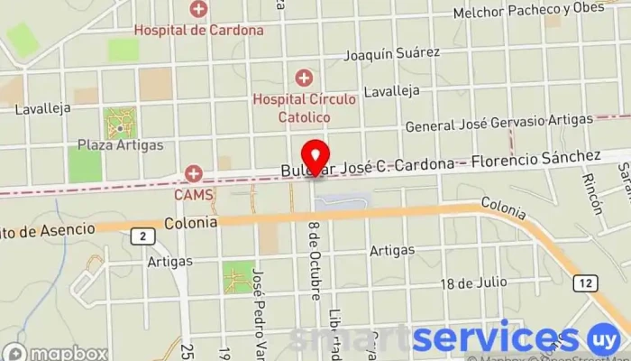 mapa de MYHOME Agencia inmobiliaria en Florencio Sánchez