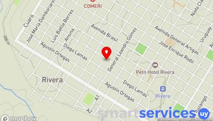 mapa de Negocios online Agencia de marketing en Rivera