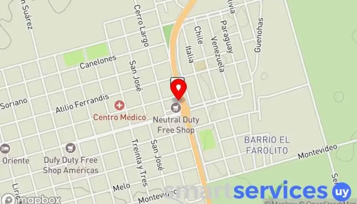 mapa de Neutral Free Shop - Bella Unión Tienda libre de impuestos en Bella Unión
