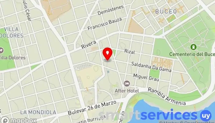 mapa de NexosUy Agencia de colocación en Montevideo