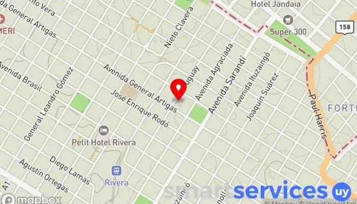 mapa de Núñez Transporte y Turismo Empresa de autobuses en Rivera
