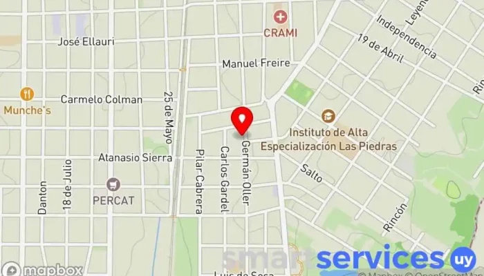 mapa de Obelisco Publicidad Agencia de publicidad en Las Piedras