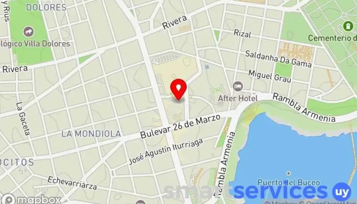 mapa de Ocean Network Express (Uruguay) S.A. (ONE UY) Servicio de transporte en Montevideo