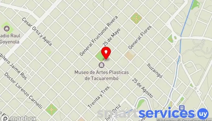 mapa de Optica Boutique Óptica en Tacuarembó